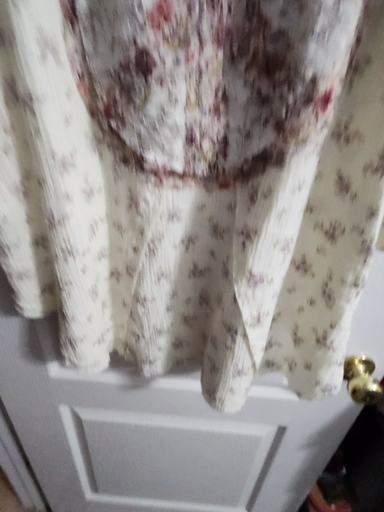POL Floral Patchwork Button-Up Blouse in Cream, Lavender and Pink NEW boutique - Picture 5 of 11